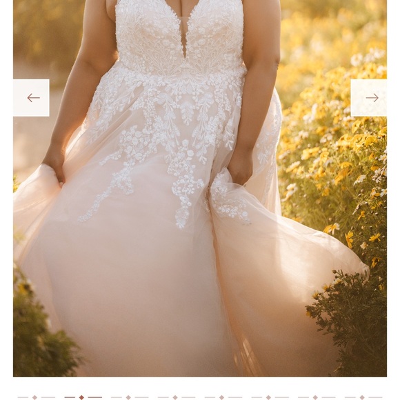 Allure 1153L in mocha/champagne/ivory/nude. Size 18 no alterations. - Picture 4 of 9